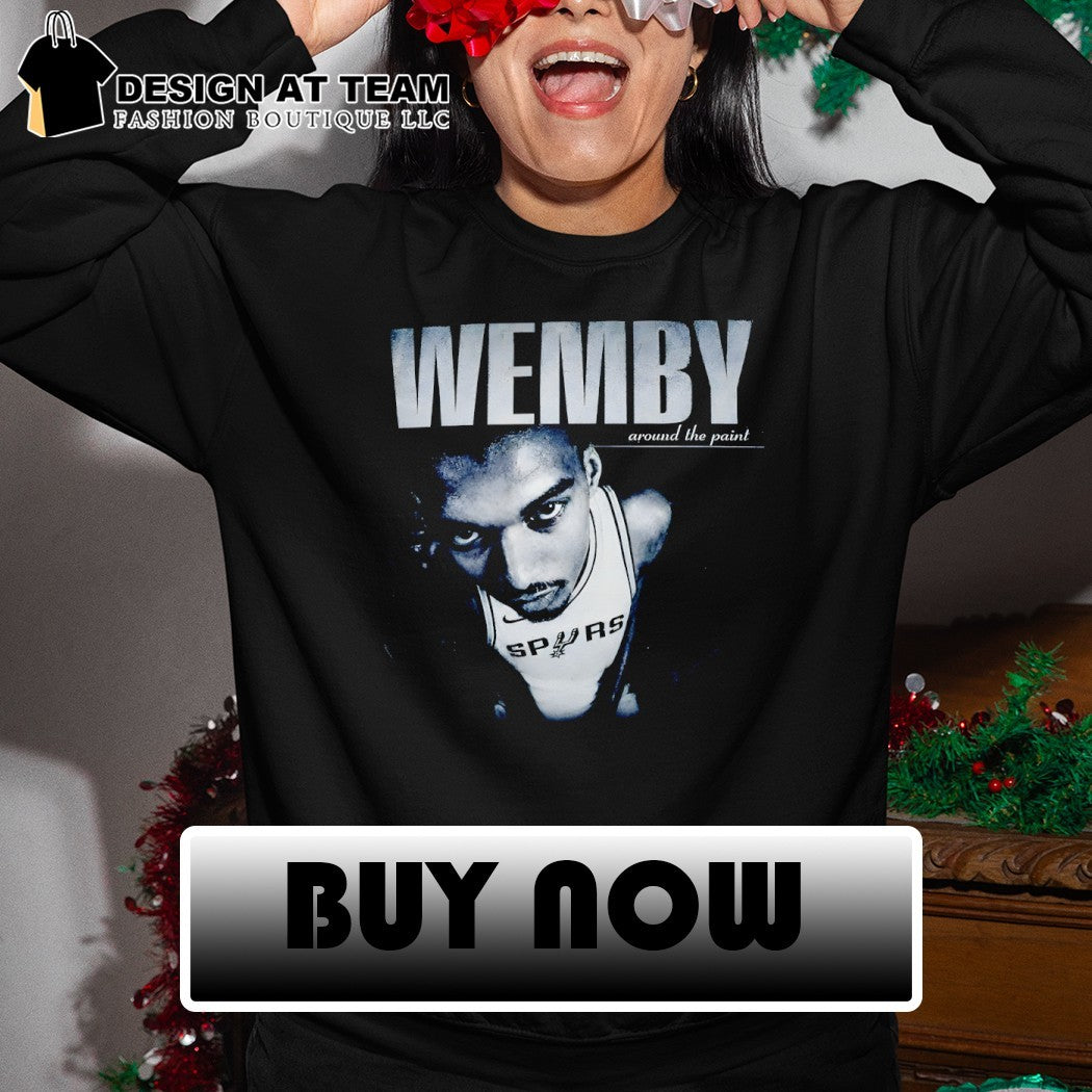 Wemby around the point Victor Wembanyama San Antonio Spurs Basketball NBA 2026 shirt