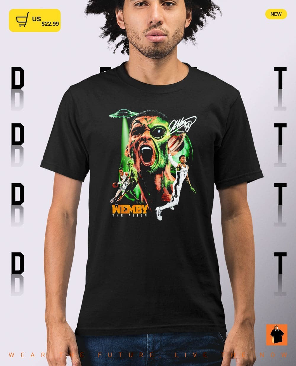 Wemby the Alien San Antonio Spurs Basketball Western Conference Champions graphic signature shirt