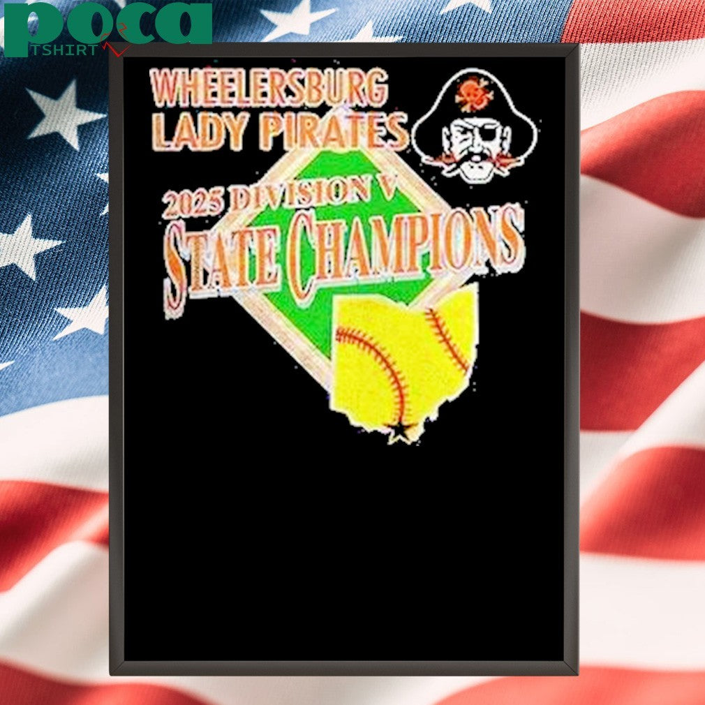 Wheelersburg Softball 2025 Division 5 State Champions Shirt