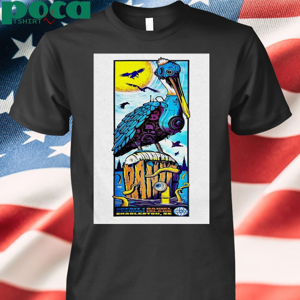 Widespread Panic 5 16-5 17 2025 Credit One Stadium in Charleston SC Poster shirt