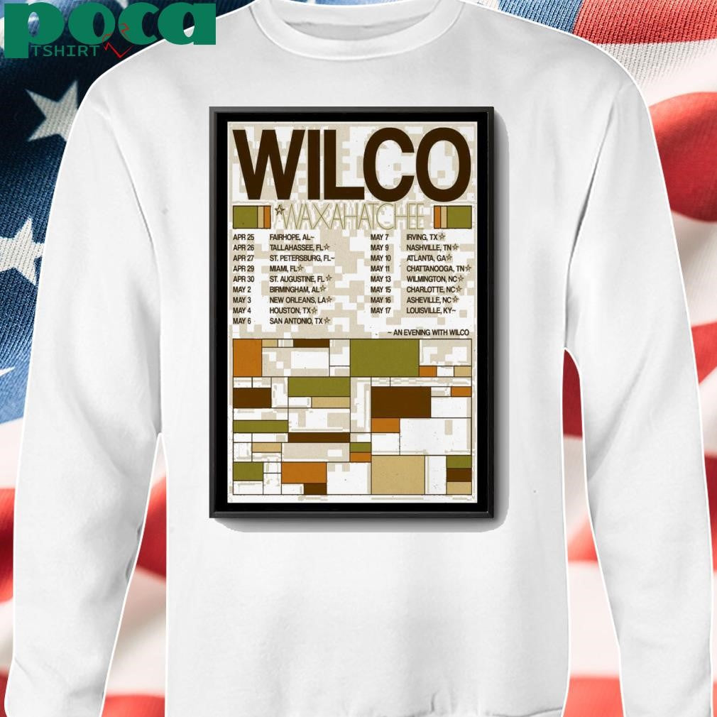 Wilco 2025 American South Tour Poster shirt