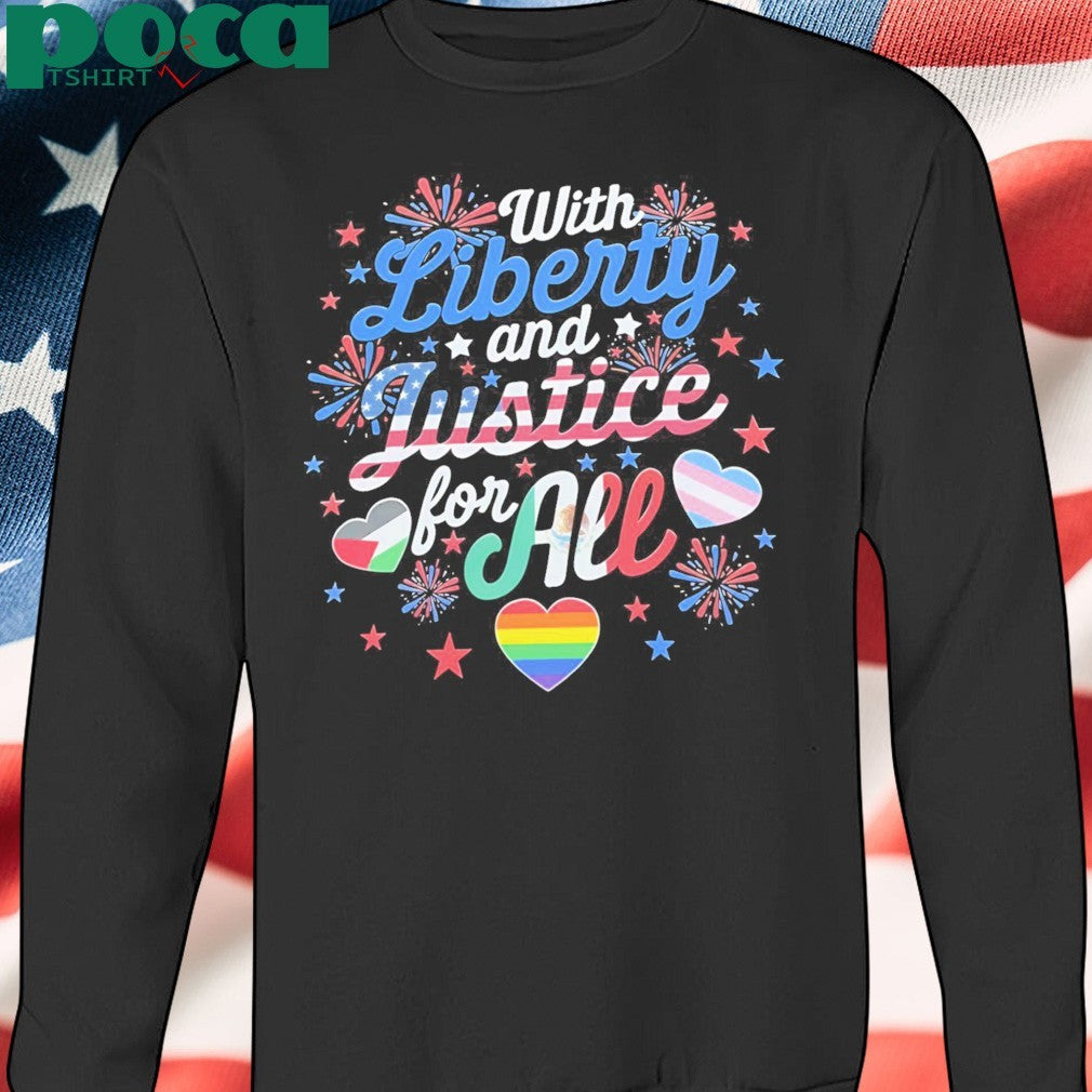 With Liberty And Justice For All Lgbshirt