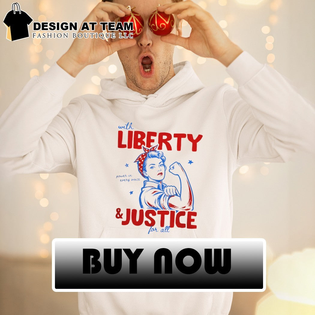 With liberty and justice for all liberal 4th of July shirt