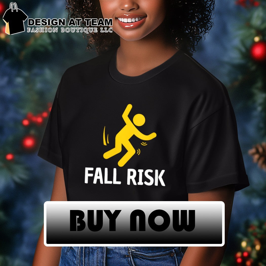 Womens fall risk balance issues funny fall risk shirt