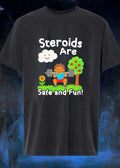 Workout Apparel Boy Lifting Weights Steroids Are Safe and Fun T-Shirt