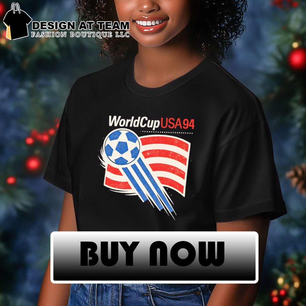 World Cup USA 94 Soccer American flag shirt