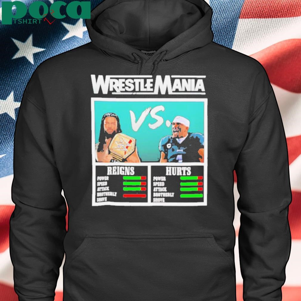 Wrestlemania Roman Reigns vs Jalen Hurts shirt