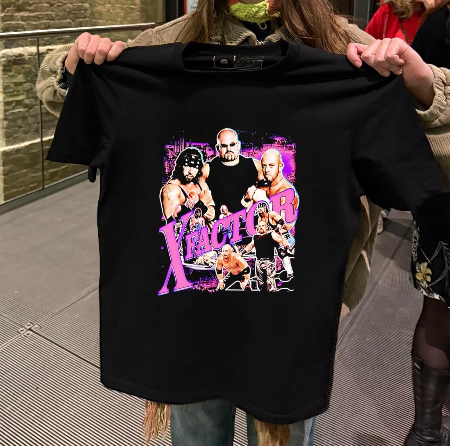 X-Factor Professional Wrestling Team Action Graphic shirt