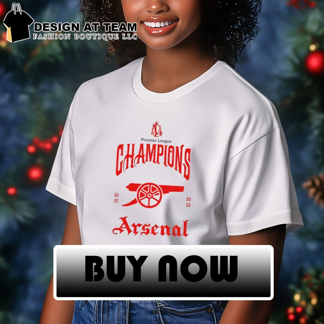 The Gunners Arsenal Premier League Champions 2025 26 shirt
