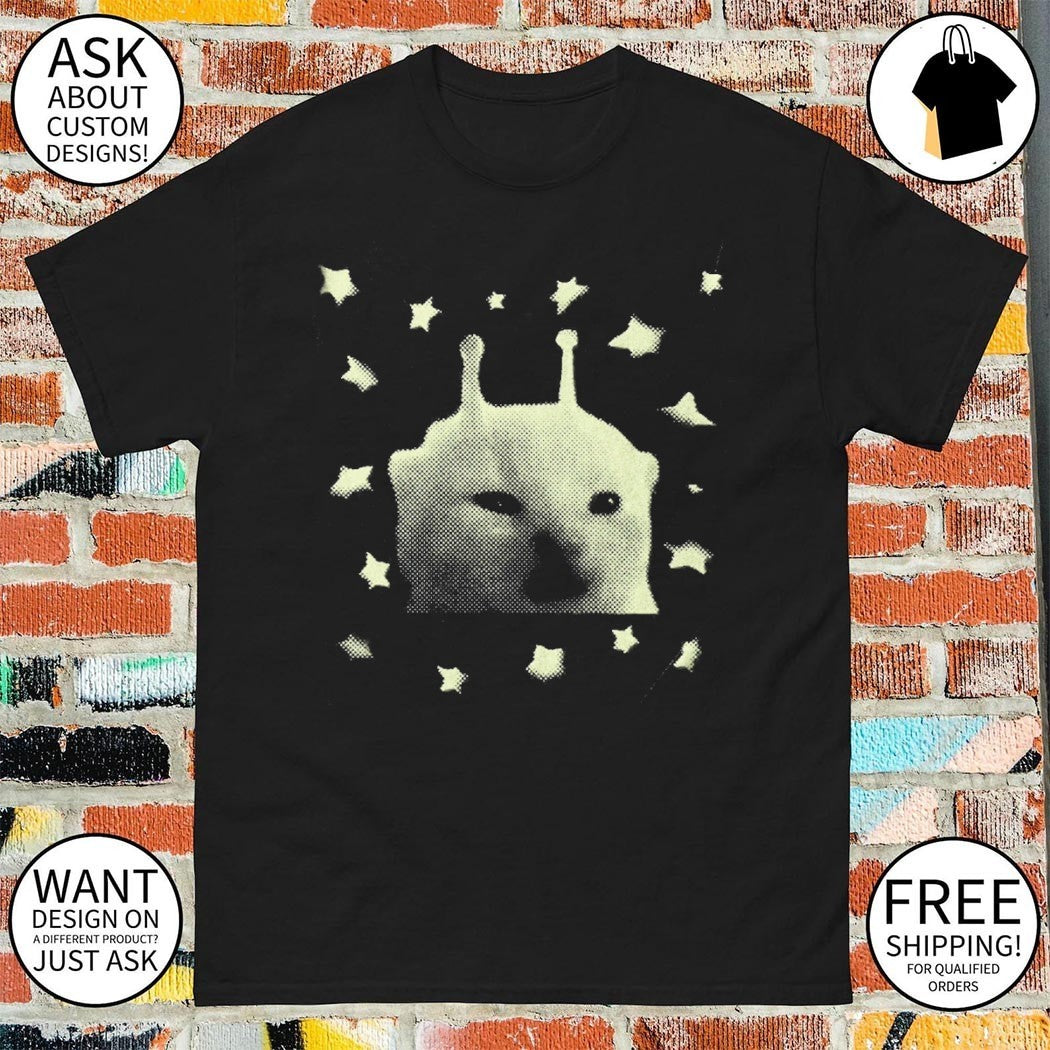 Y2k Alien Cat meme shirt