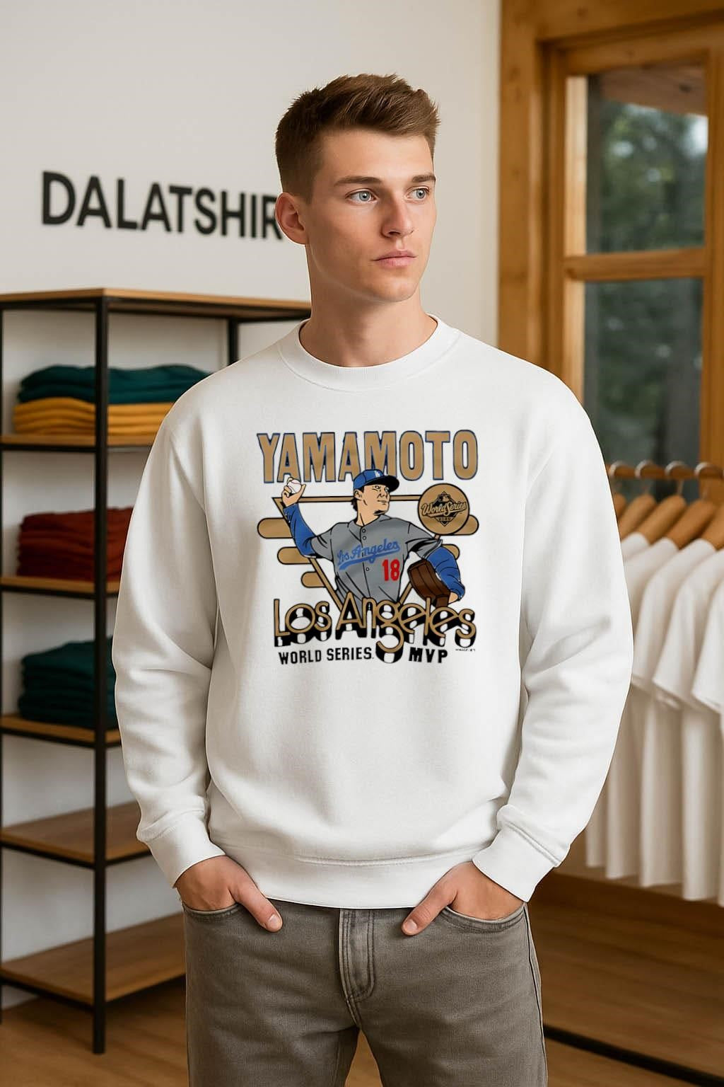 Yamamoto Los Angeles World Series MVP Pitcher shirt
