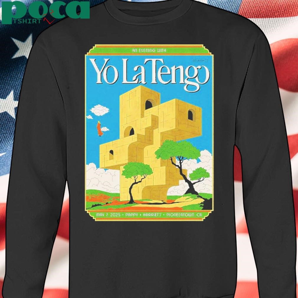 Yo La Tengo Poster For Show At Pioneertown California On May 7 2025 At Pappy And Harriet Classic T-Shirt