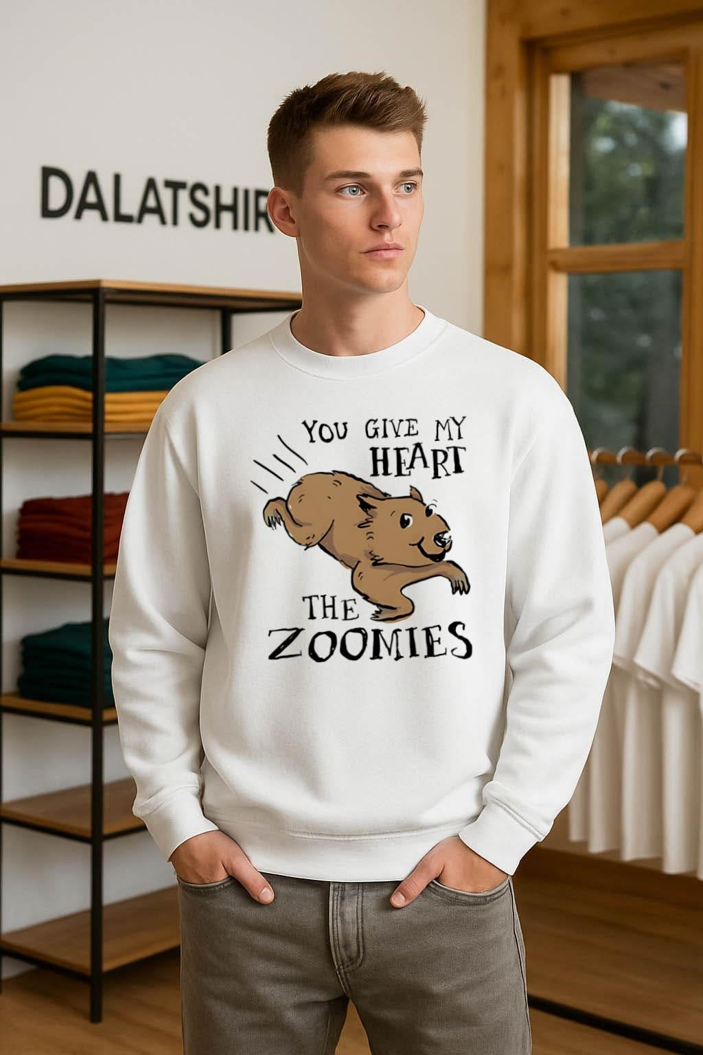 You give my heart the zoomies Wombats shirt
