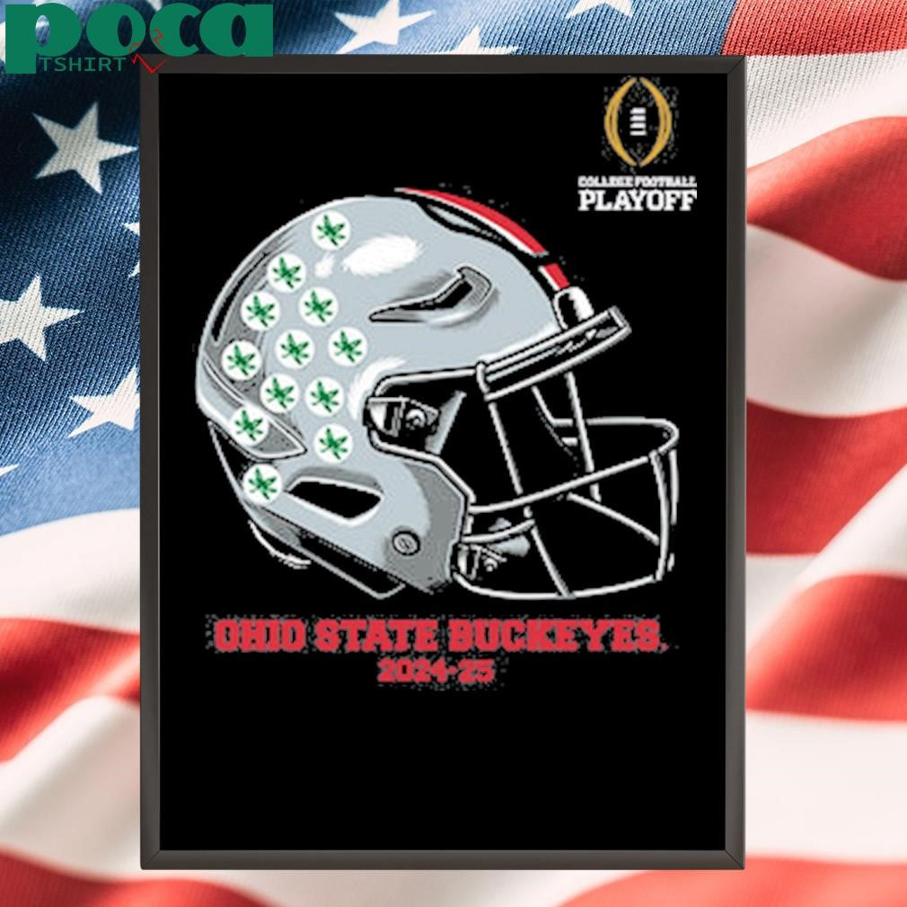 Youth College Football Playoff 2025 Ohio State Helmet T-Shirt