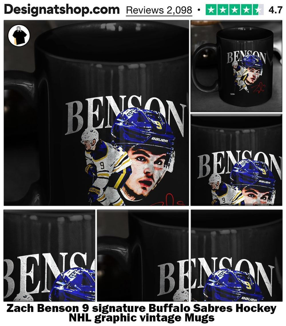 Zach Benson 9 signature Buffalo Sabres Hockey NHL graphic vintage shirt