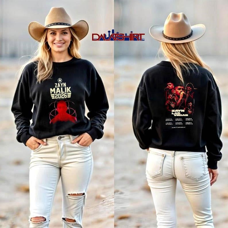 Zayn Malik 2026 Las Vegas tour shirt