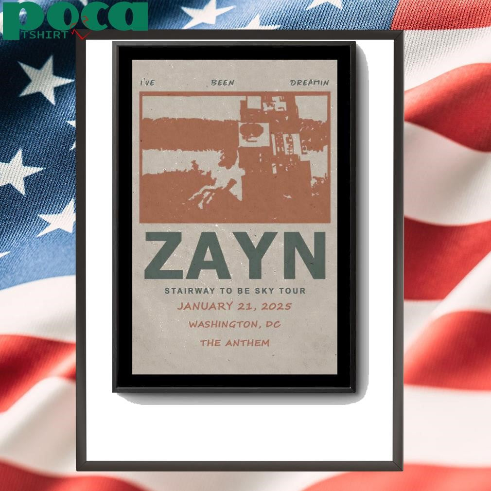 Zayn Washington DC The Anthem January 21 2025 Poster shirt