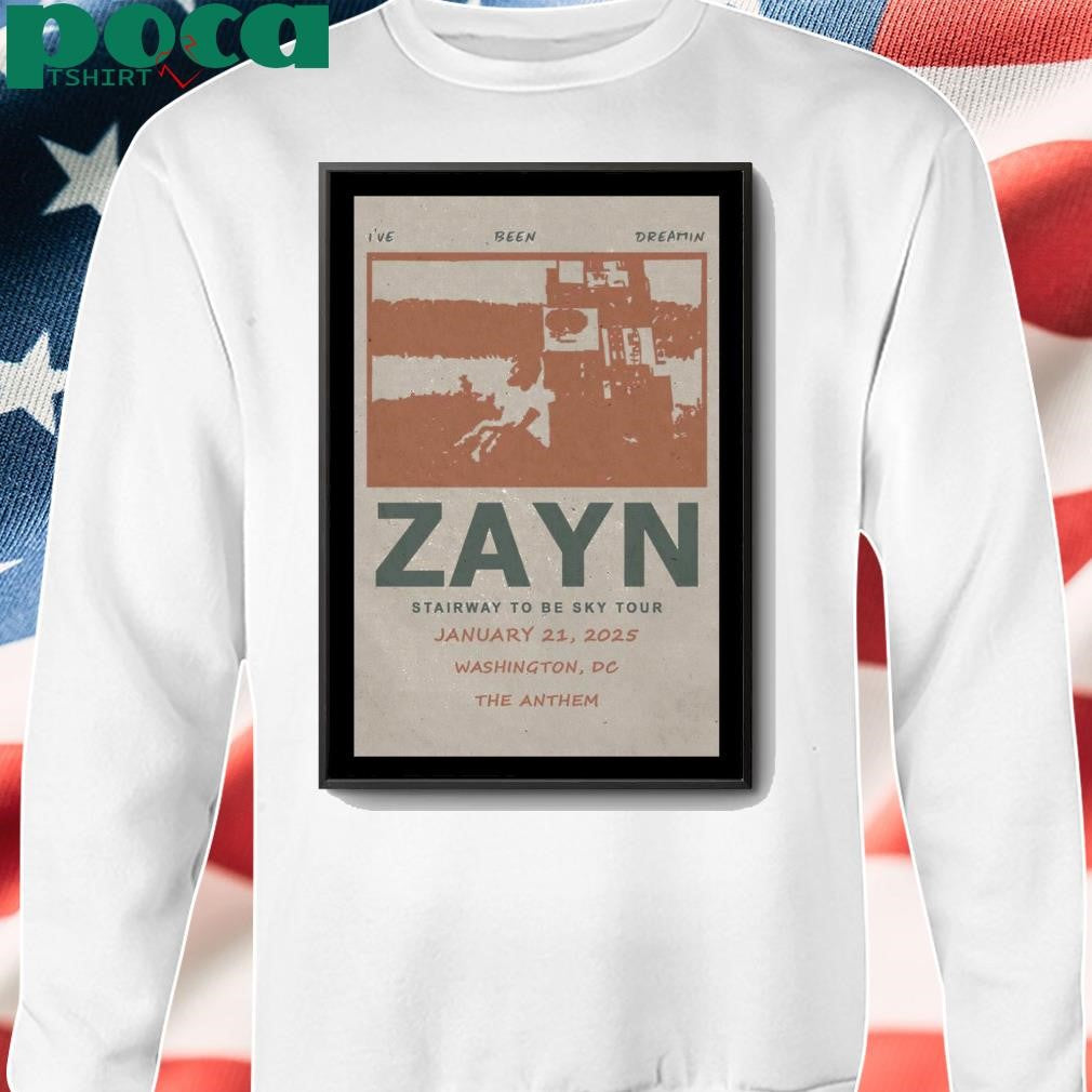 Zayn Washington DC The Anthem January 21 2025 Poster shirt