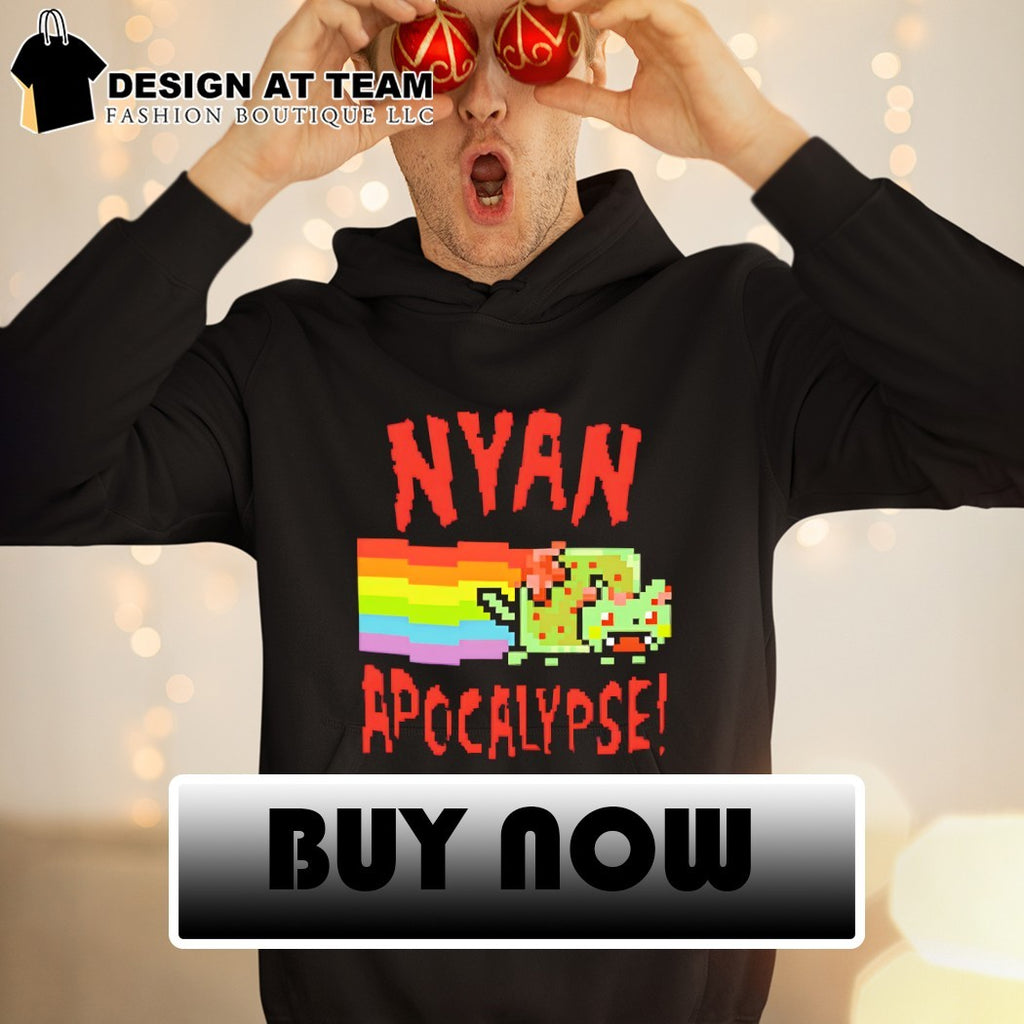 Zombie Cat Rainbow Nyan Apocalypse Pride Month LGBTQ shirt