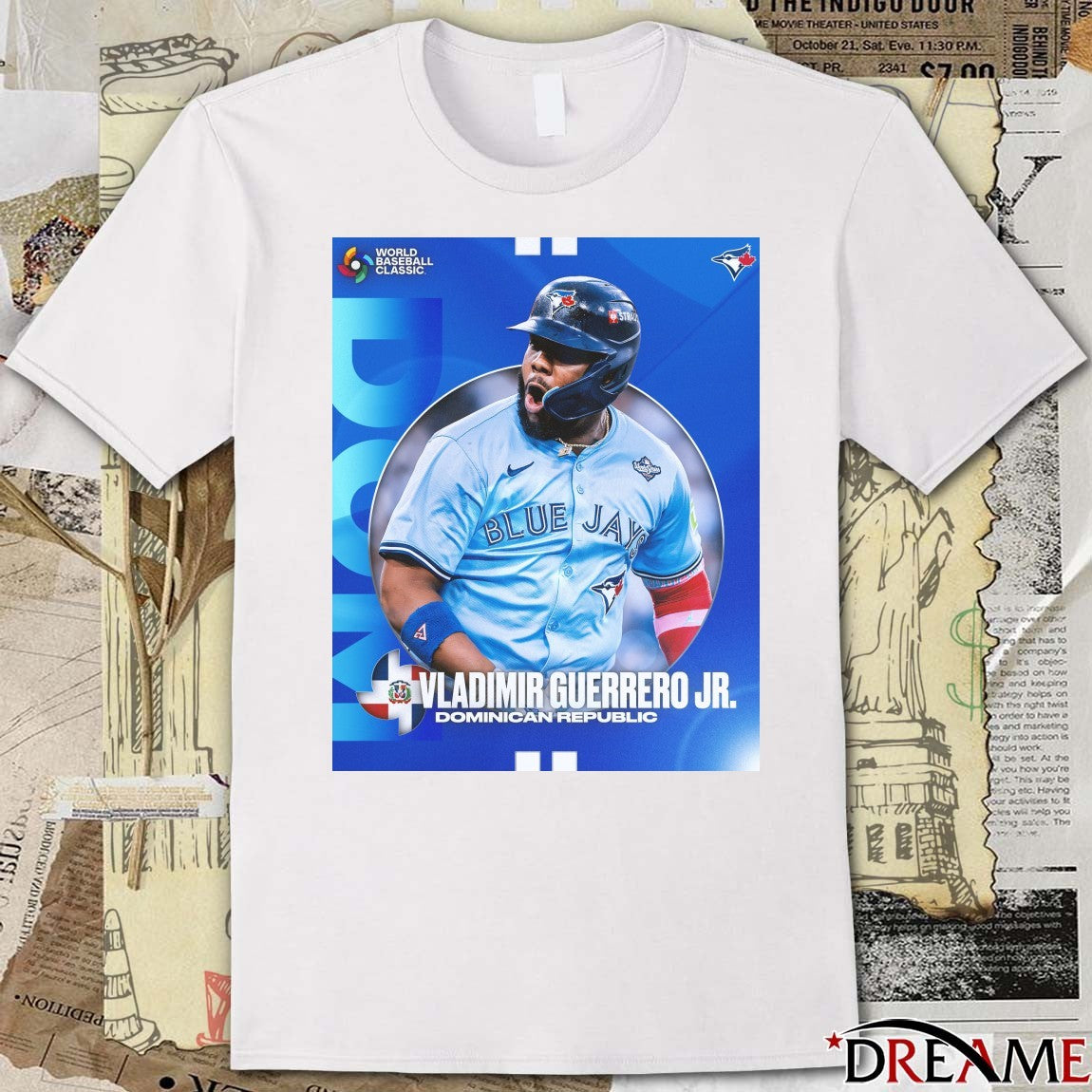 Toronto Blue Jays Vladimir Guerrero Jr Dominican Republic World Baseball Classic Poster t-shirt