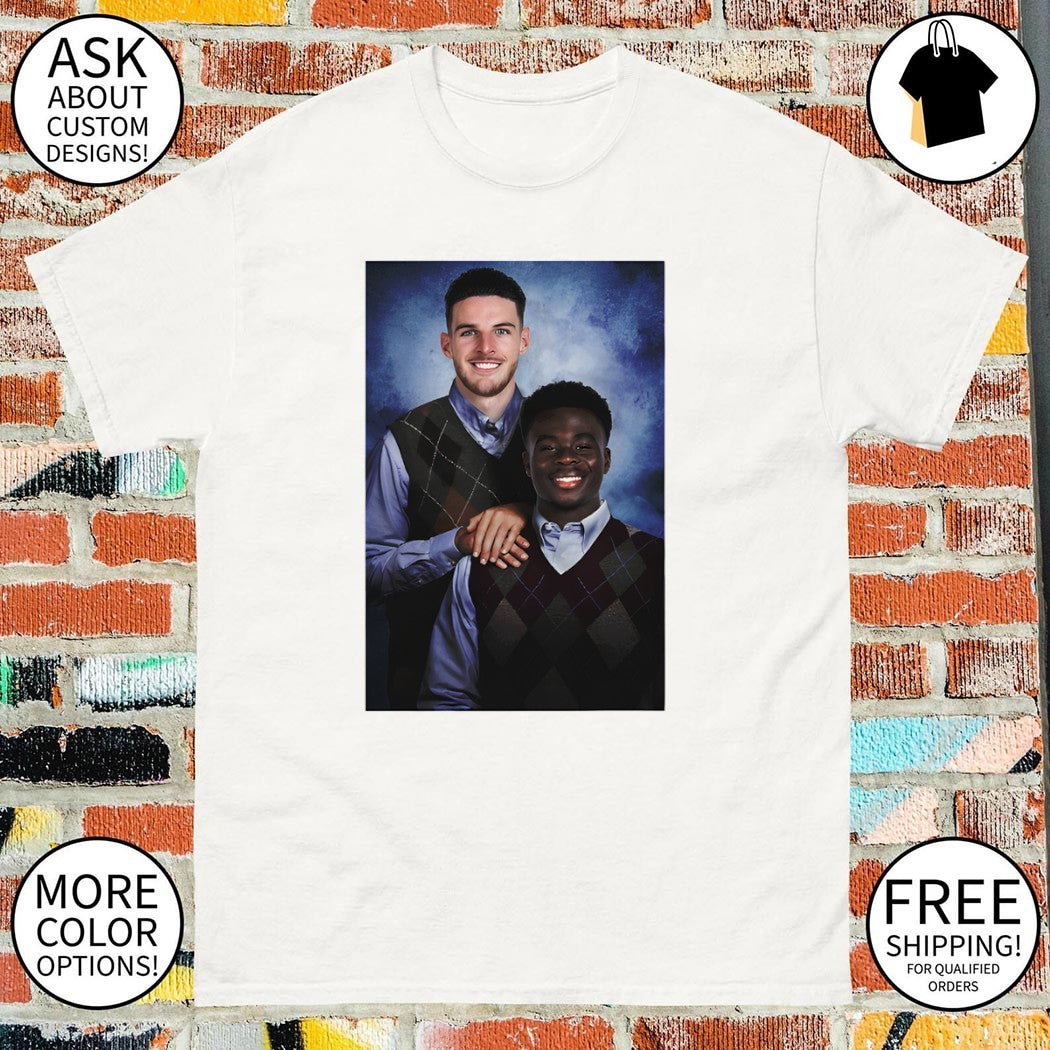 Declan Rice Bukayo Saka Arsenal England Premier League Champions 2025-26 shirt