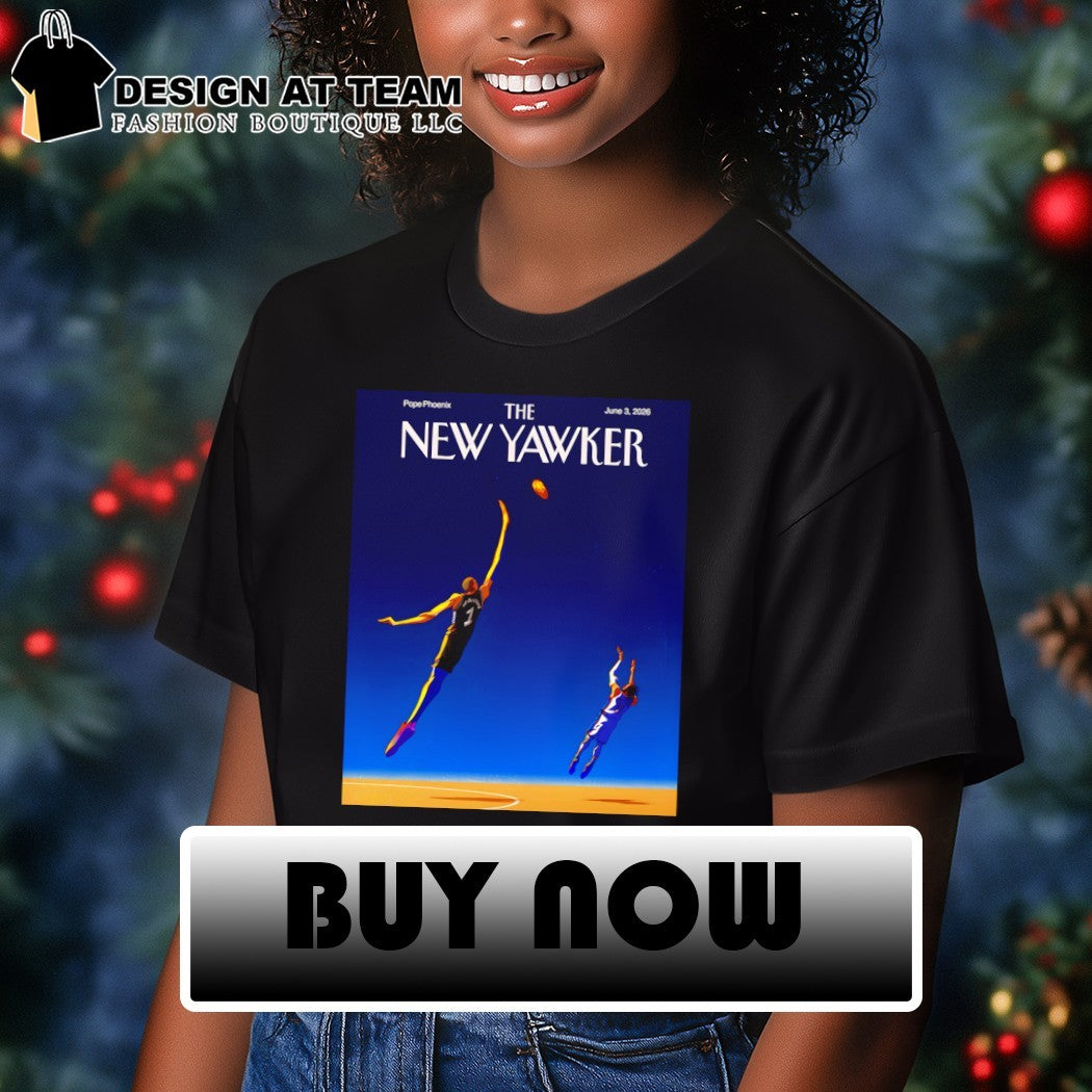 Wembanyama and Brunson Basketball Illustration The New Yawker magazine cover shirt