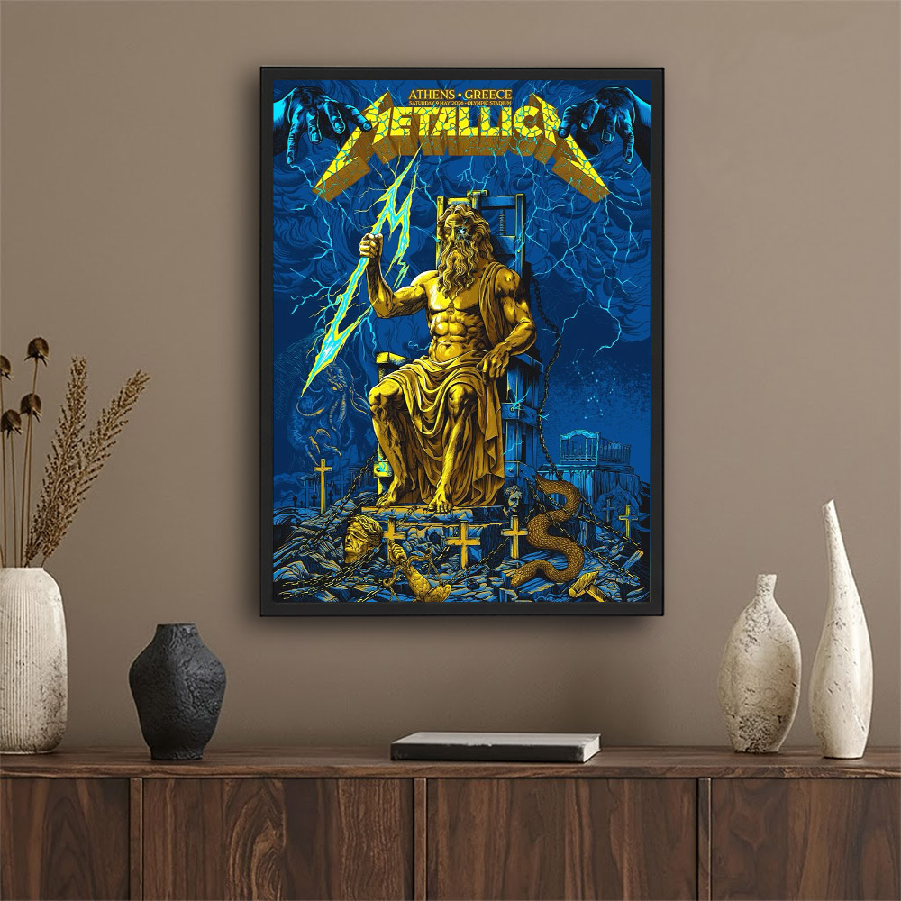 Metallica Athens OAKA 2026 Athens Olympic Stadium Greece Limited Edition Pop Up Home Decor Poster Canvas