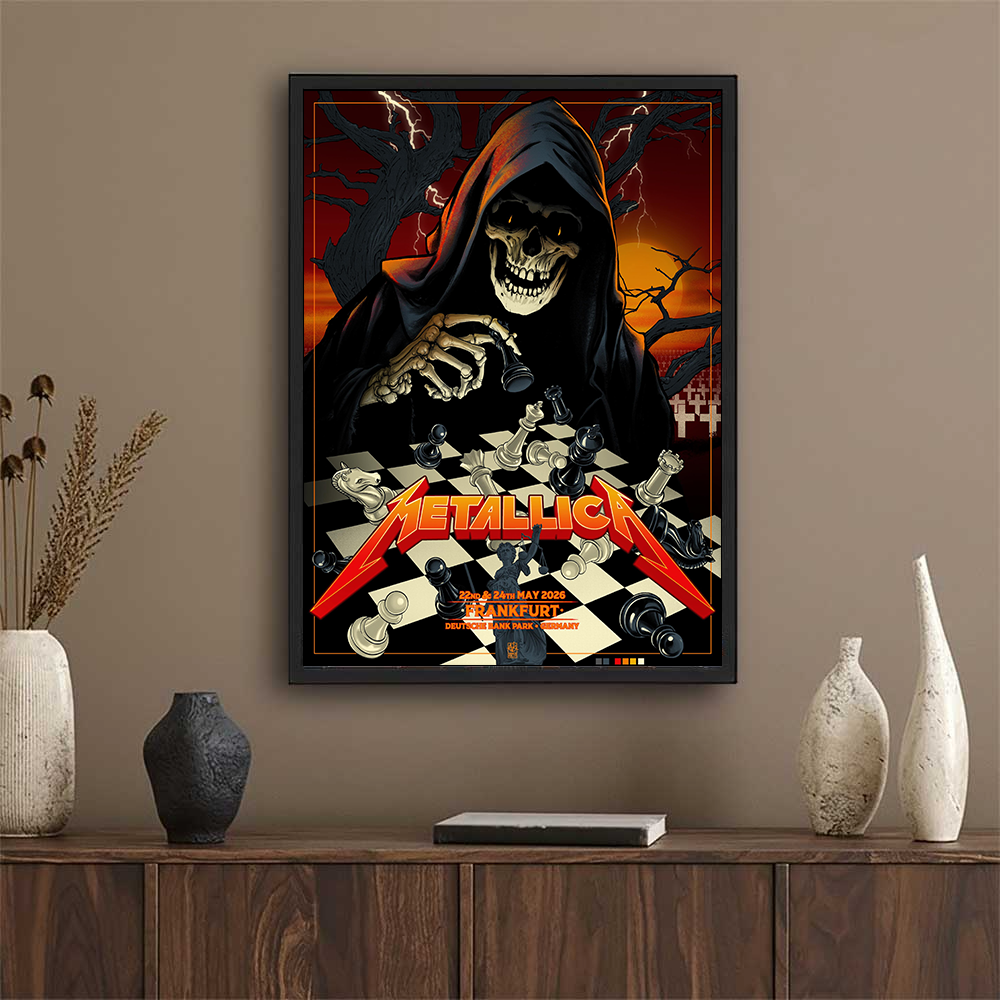 Metallica M72 World Tour Chorzow 2026 Pop-Up Poster by Karol Banach