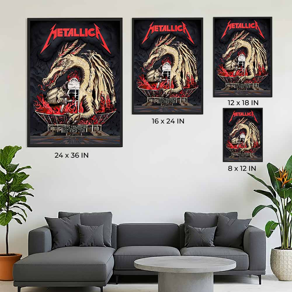 Metallica Chorzow 2026 Poster M72 World Tour by Karol Banach