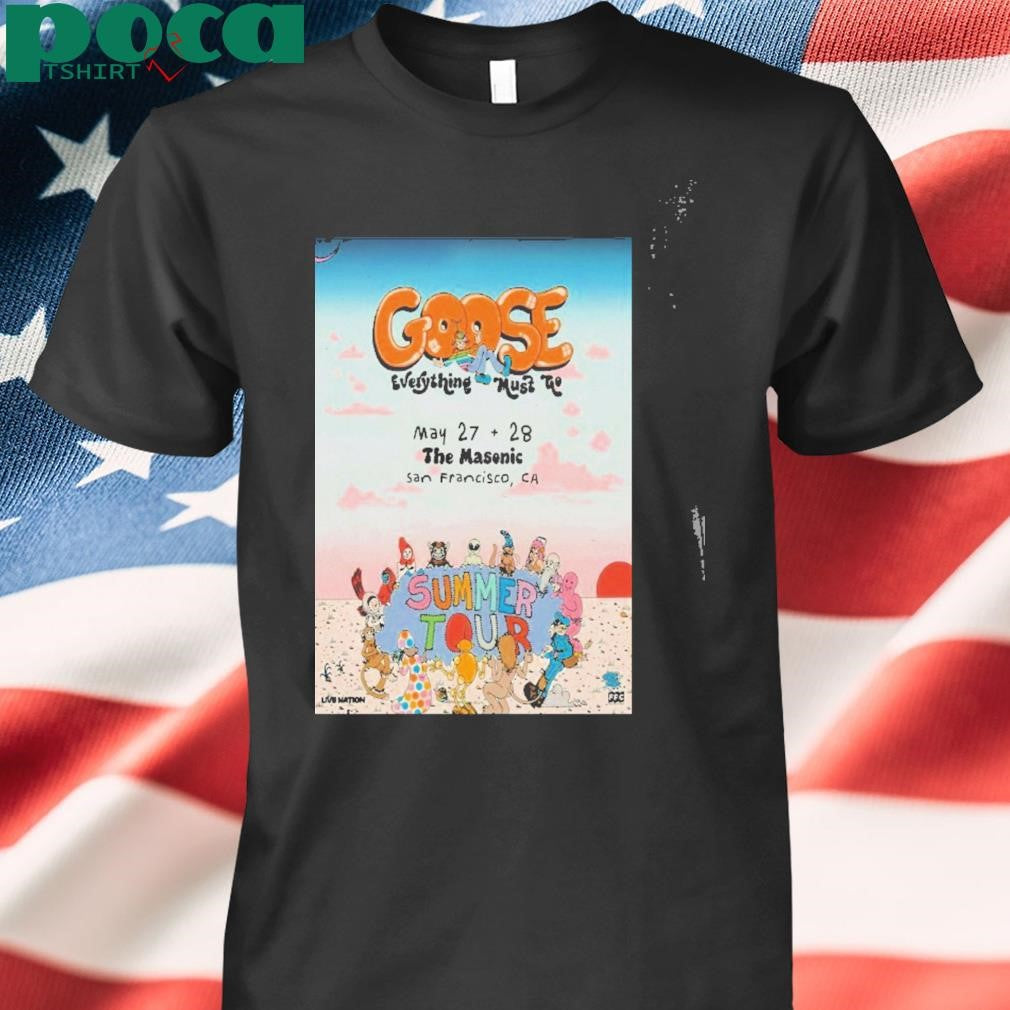 Tour 2025 Goose Francisco Ca Poster T Shirt