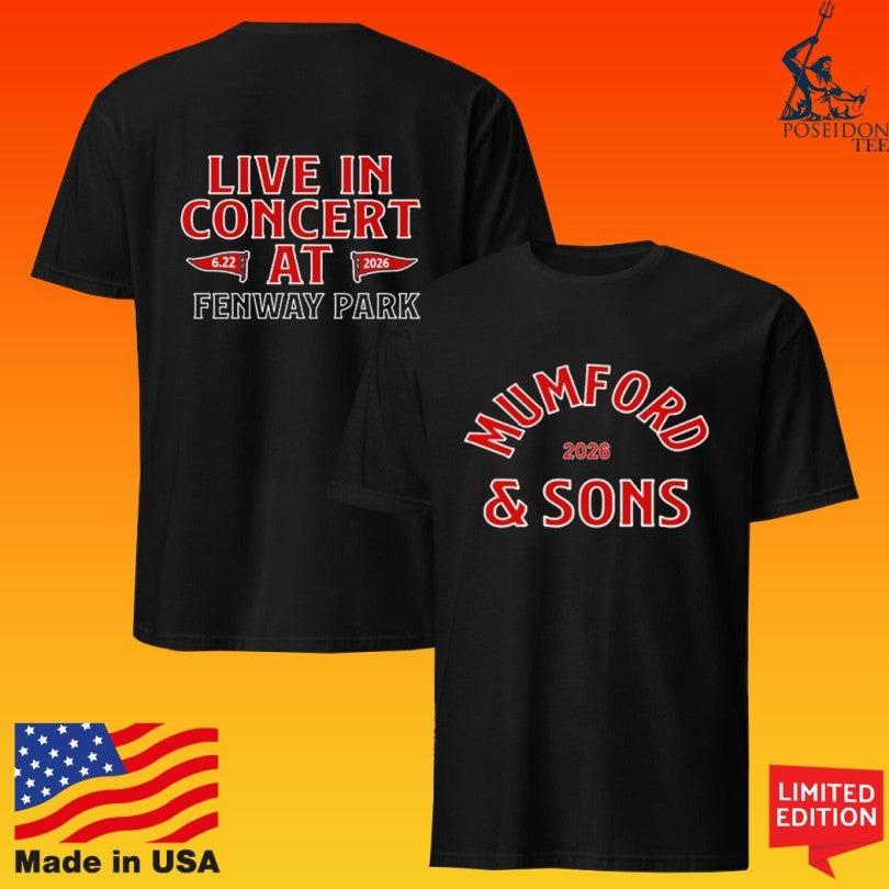 Fenway Park Mumford And Sons June 22 2026 Boston T-shirt