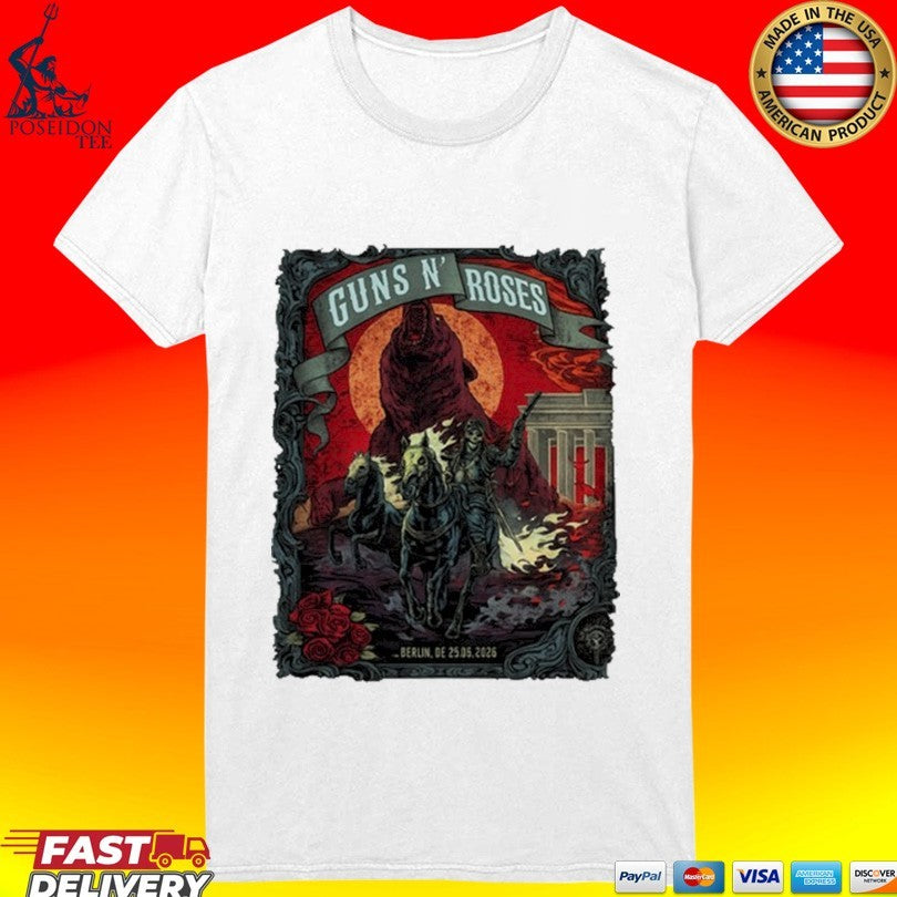 Guns N’ Roses Tour June 23 2026 Berlin Germany T-shirt