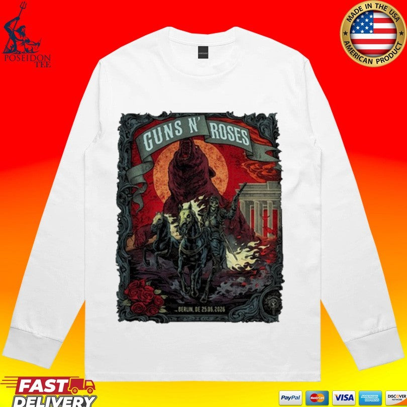 Guns N’ Roses Tour June 23 2026 Berlin Germany T-shirt