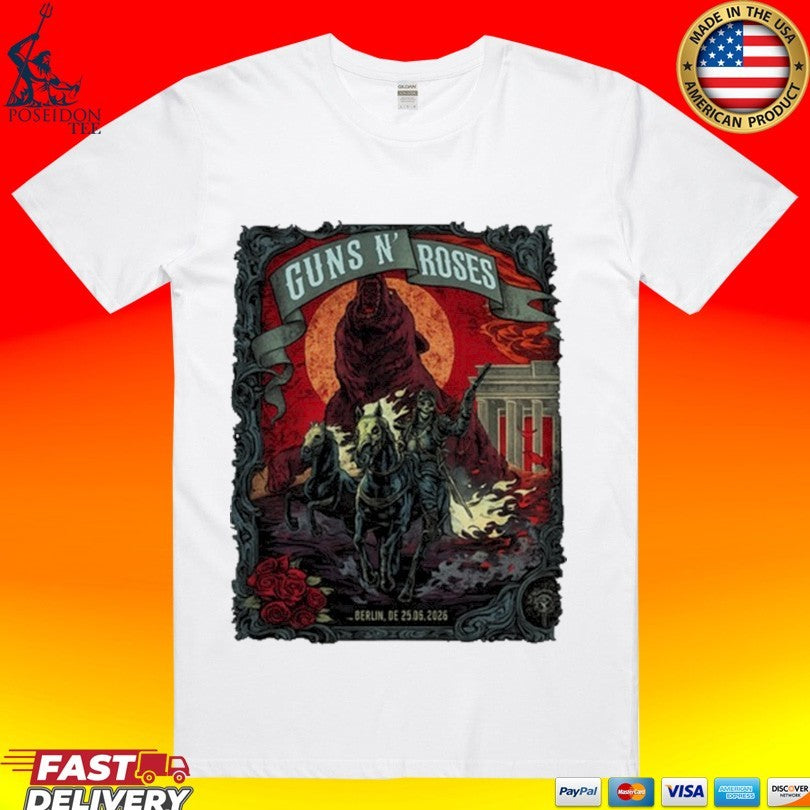 Guns N’ Roses Tour June 23 2026 Berlin Germany T-shirt