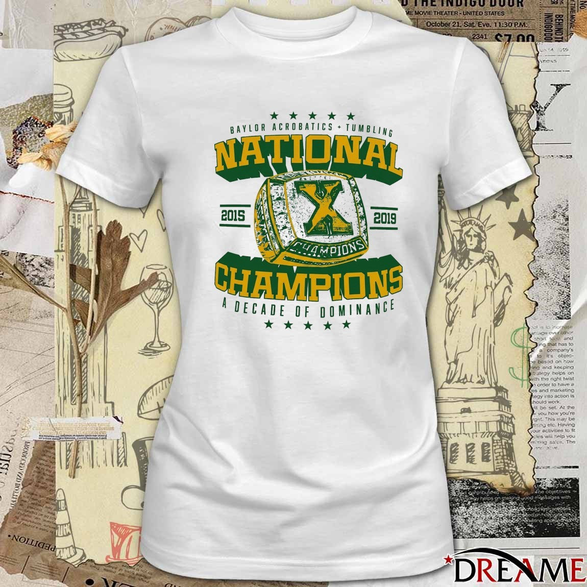 2026 Baylor Acrobatics Tumbling National Champions A Decade Of Dominance t-shirt
