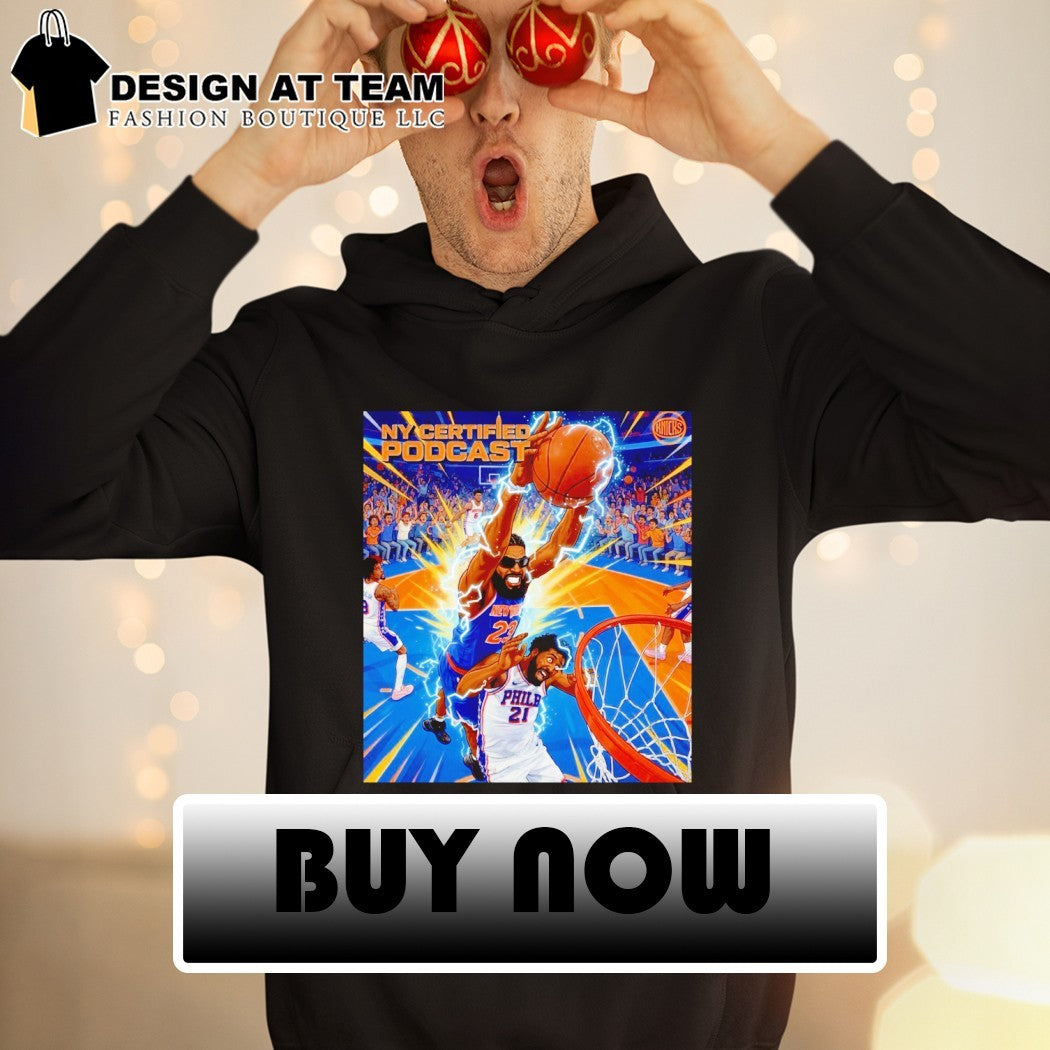 The Knicks Game 4 Joel Embiid Vs Mitchell Robinson NBA Moment art shirt