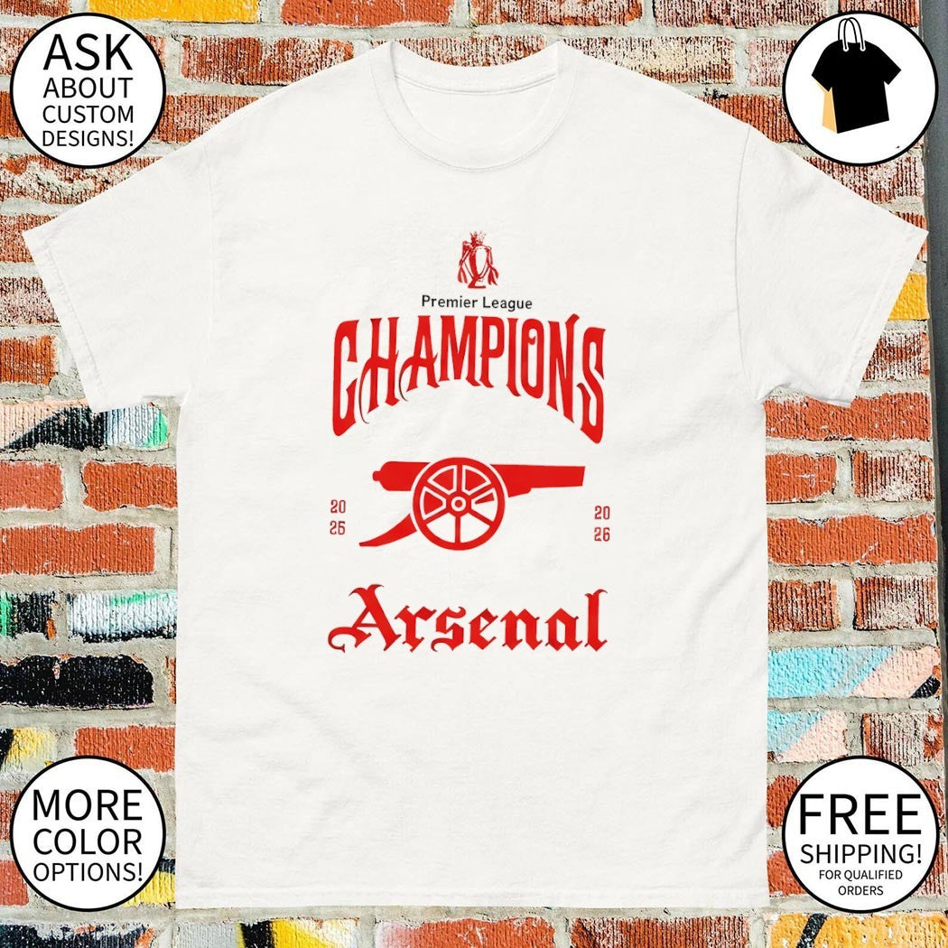 The Gunners Arsenal Premier League Champions 2025 26 shirt