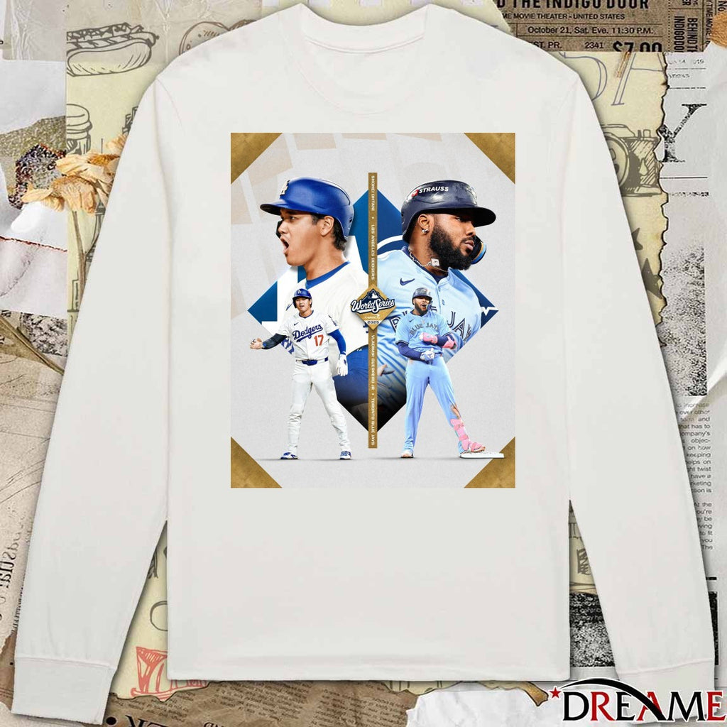 Shohei Ohtani Dodgers Vs Vladimir Guerrero Jr. Jays 2025 MLB World Series Capital One 10.24.2025 Poster t-shirt