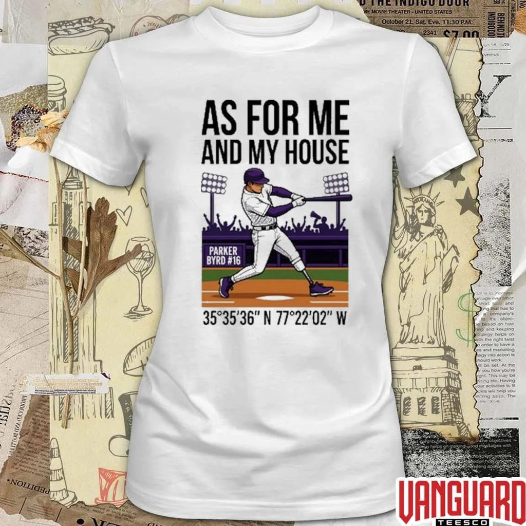 2026 Parker Byrd As For Me And My House East Carolina Pirates Baseball t-shirt