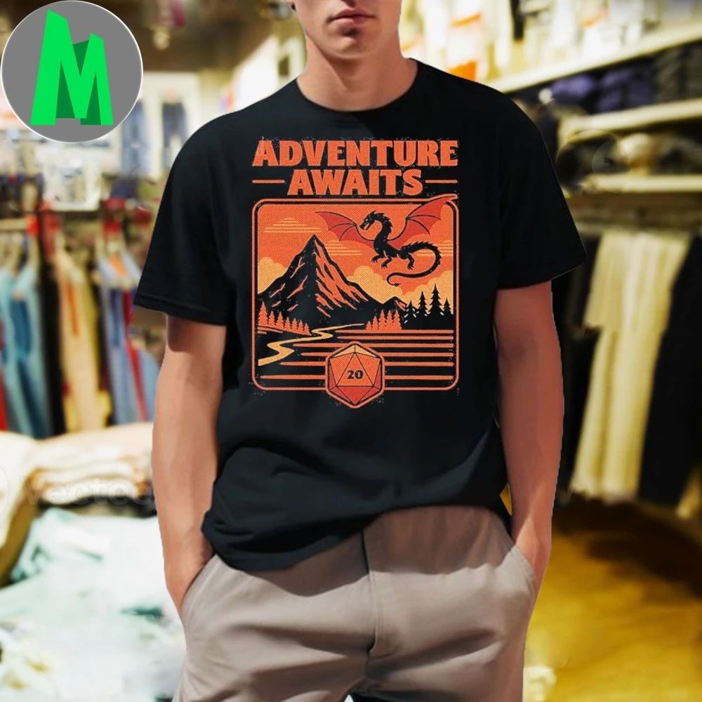 RPG Vintage Adventure Dragon Shirt