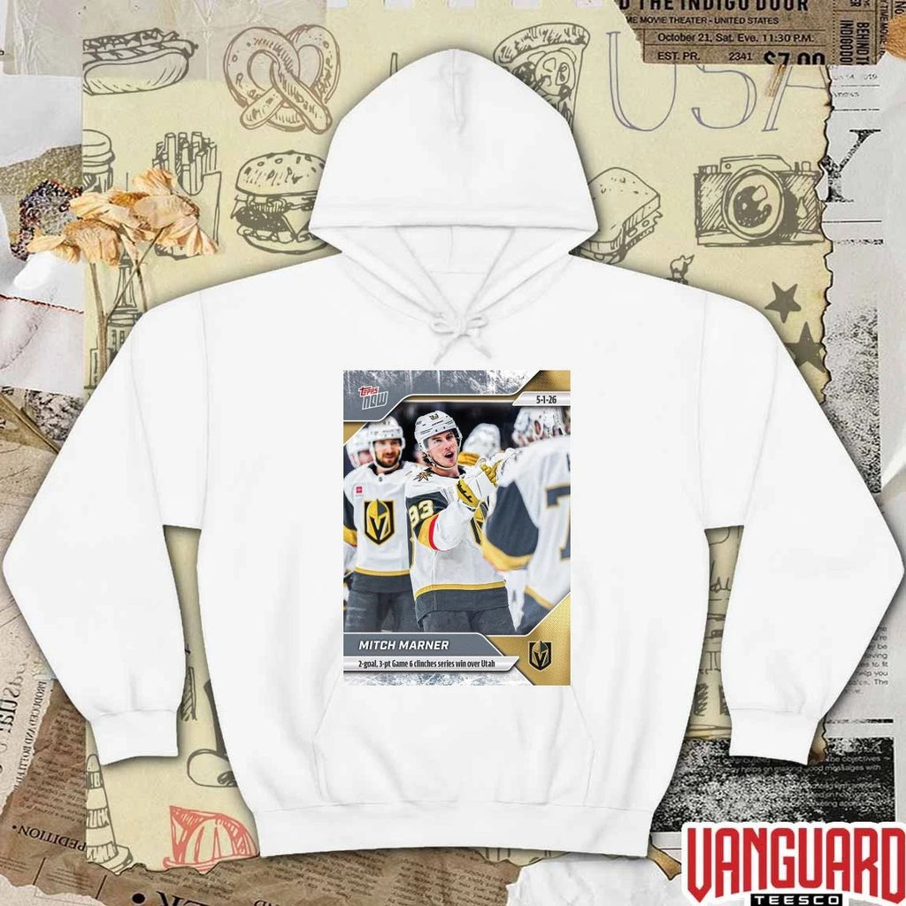 Mitch Marner 2 Goal 3 pt Game 6 Clinched Series Win Over Utah – 2026 NHL Topps NOW t-shirt