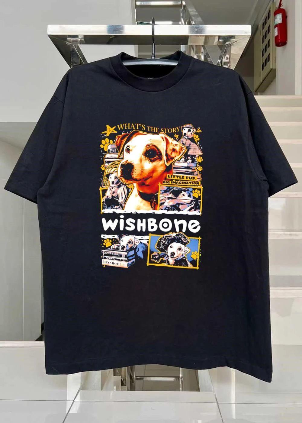 What’s the Story Little Pup Big Imagination Oliver Twist Ivanhoe Wishbone Shirt