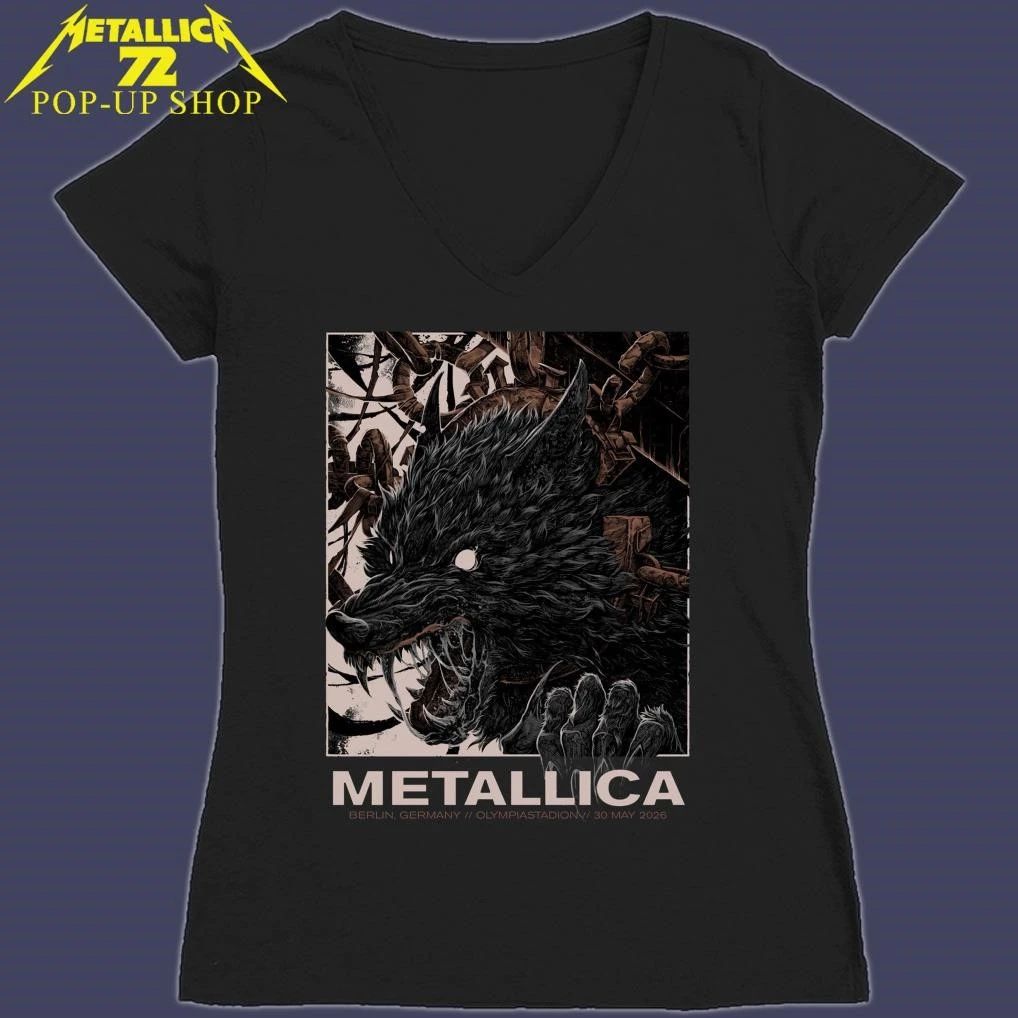 Metallica M72 Berlin Germany Mai 30, 2026 Olympiastadion Art By Collin Estrada T-Shirt