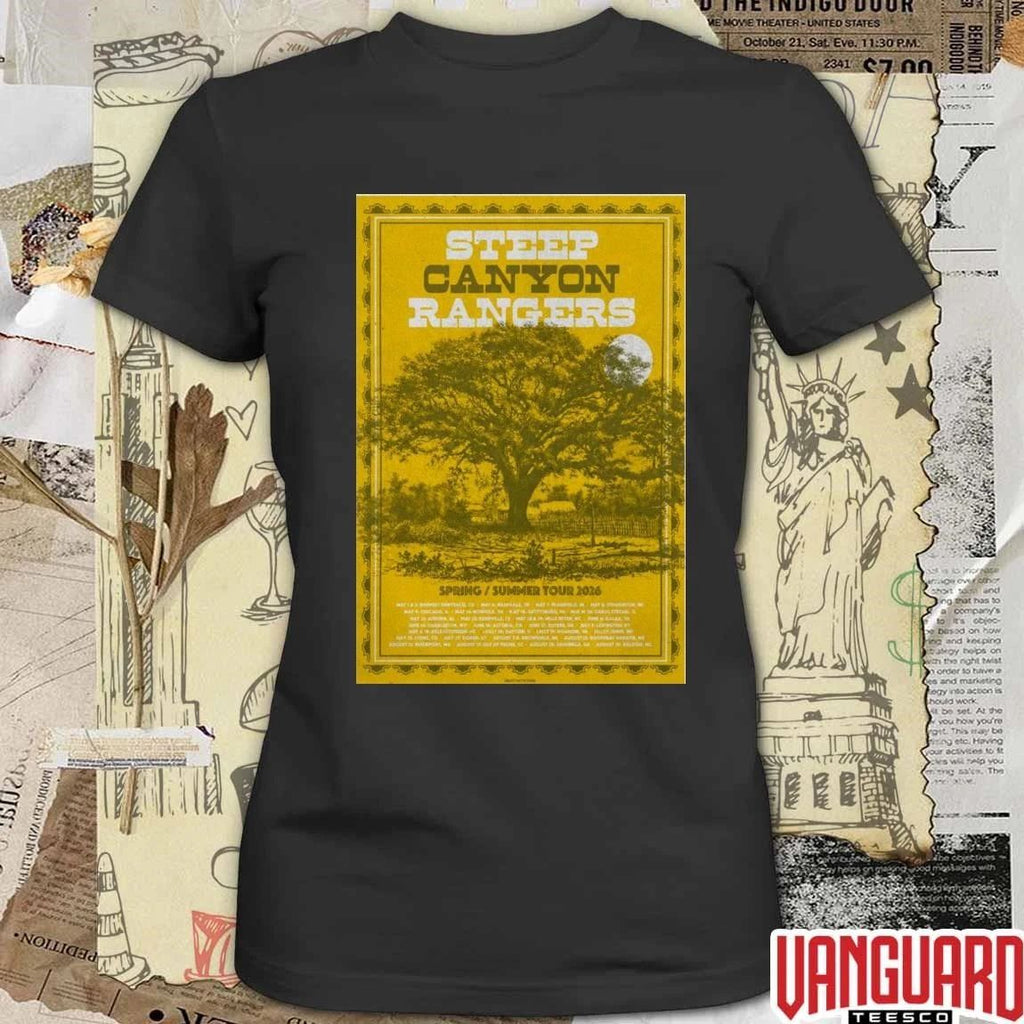 2026 Steep Canyon Rangers Spring Summer Tour Poster t-shirt