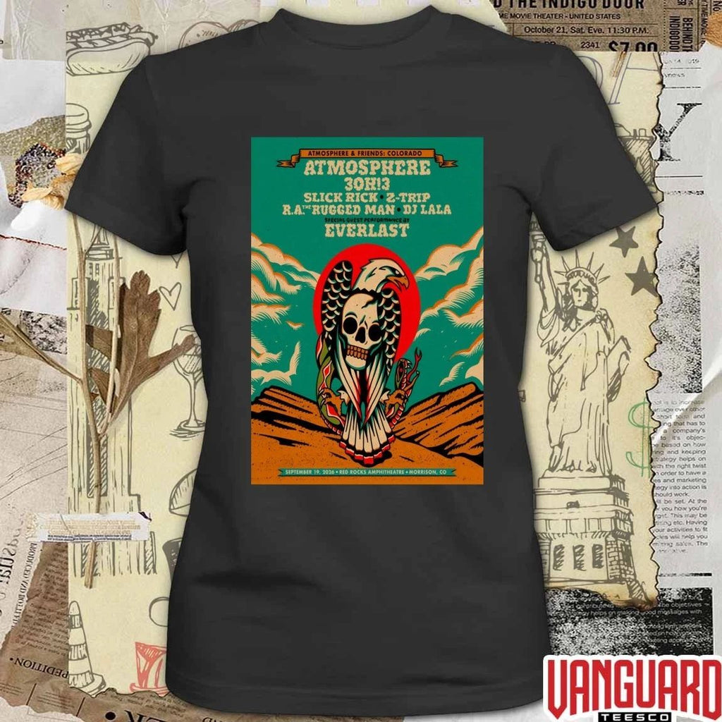 Atmosphere Pop Up Now September 19 2026 Red Rocks Amphitheatre Morrison CO Poster t-shirt