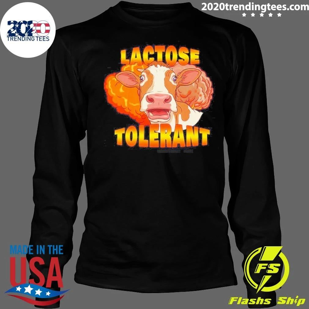 Lactose Tolerant Cow Explosion Dairy Humor Shirt