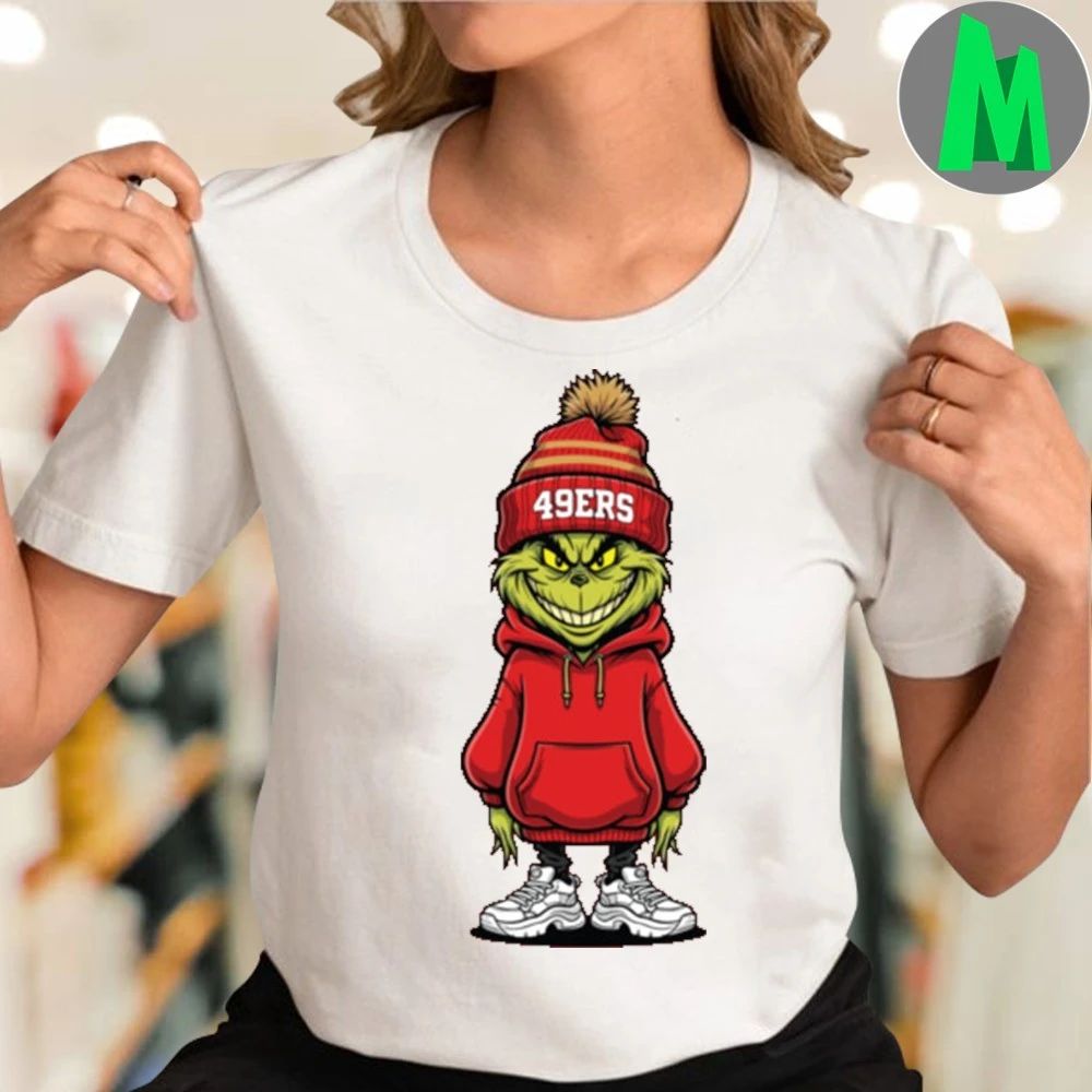 Original Grinch Support 49ers football T-Shirt