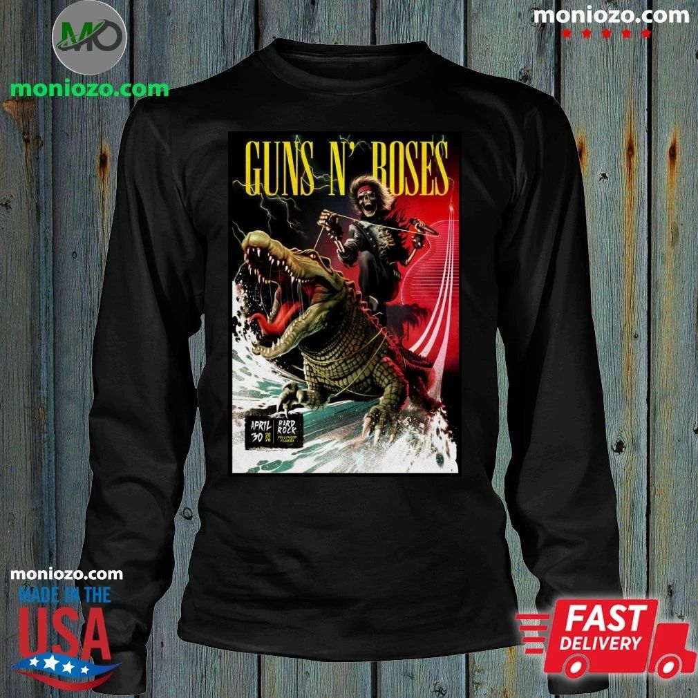 Guns N’ Roses Hollywood FL 4 30 2026 Poster Shirt