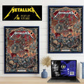 Metallica M72 Athens Pop UP Shop Limited Poster Edtion By Juan Ma Orzozco At Olympic Stadium In Athens Greece On May 9 2026 Home Decor Poster