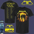 Metallica M72 Seasons World Tour 2025-6 Band Members With Tour Dates Pop-Up Shop T-Shirt